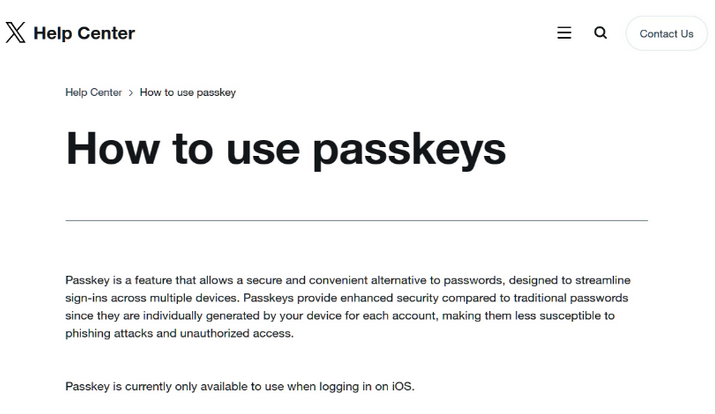 安义苹果维修店铺分享iOS用户如何通过通行密钥(Passkey)登录 